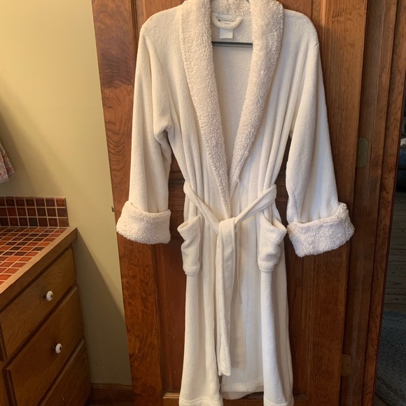 Pottery Barn Other - POTTERY BARN, Long Robe, Ecru or Cream color. Size Small. 100 percent polyester.